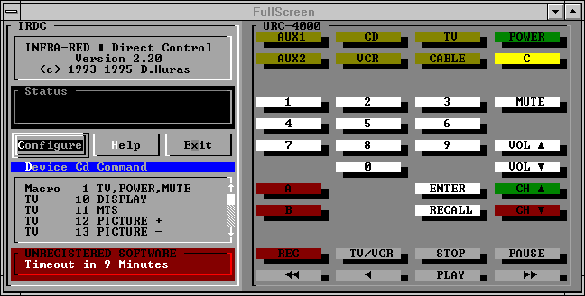 IRDC Screen Image